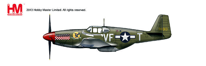 P-51Bマスタング アメリカ陸軍航空軍 第4戦闘航空群 第336戦闘飛行隊 ドン・ジェンティル大尉機  「シャングリ・ラ」 40年代 VF-T 1/48 ※新金型 [HA8501]