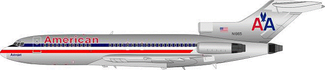 727-100 アメリカン航空 7-80年代 ポリッシュ仕上 N1965 1/200 ※金属製 [IF7210315P]