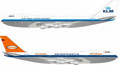 InFlight200 747-200 VIASAベネズエラ／KLMオランダ航空 ハイブリッド