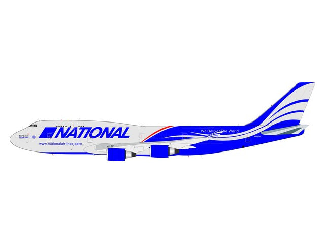 747-400BCF（改造貨物型） ナショナル航空 （スタンド付属） N952CA 1/200 ※金属製 [IF747N8001]