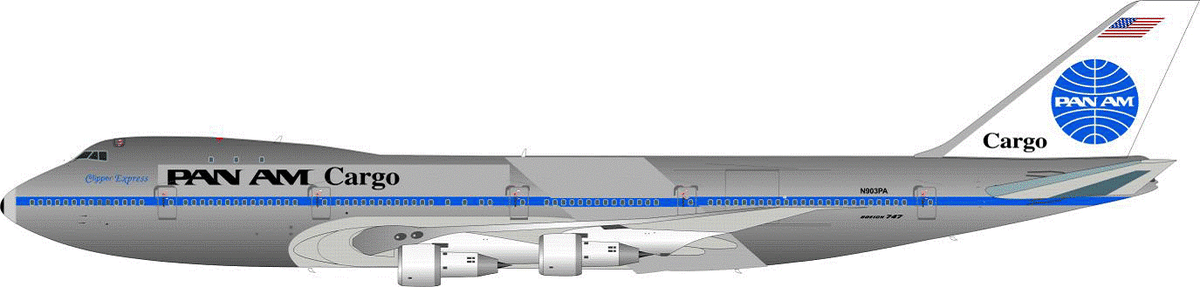 747-100SF（改造貨物型） パンアメリカン航空 78年 N903PA （スタンド付属） 1/200 ※金属製 [IFJET52P]
