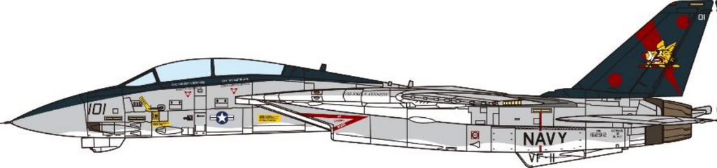 JC Wings F-14B アメリカ海軍 第11戦闘飛行隊「レッドリッパーズ