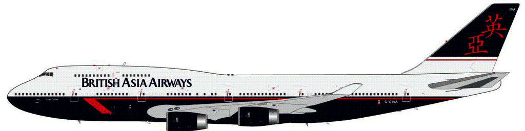 JFox Models 747-400 ブリティッシュ・アジア・エアウェイズ