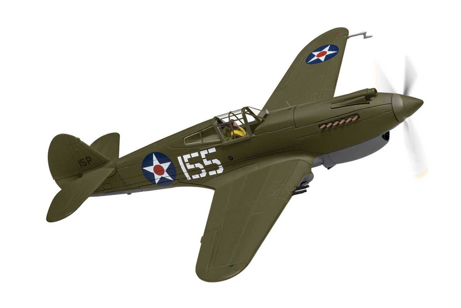 P-40B アメリカ陸軍航空隊 第15追撃航空群 第47追撃飛行隊 ケネス・テイラー中尉機 真珠湾攻撃時 ホイラー飛行場 41年 #155 1/72  [AA28105]