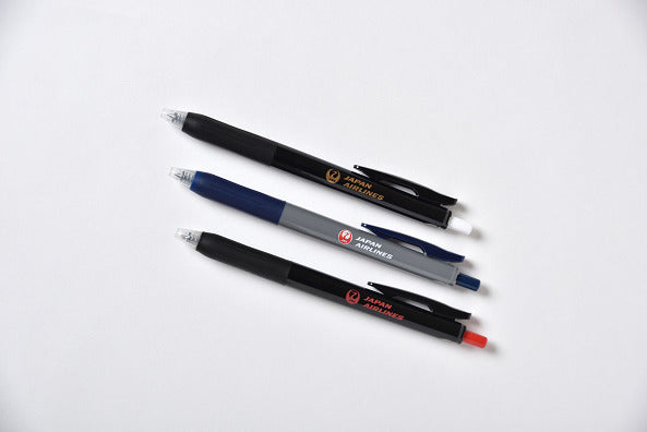 JALUX JAL サラサボールペン 3本セットII ブラック・ブラック・グレー