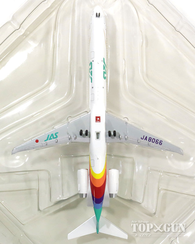 MD-90 JAS日本エアシステム 「レインボーカラー 5号機」 90年代 JA8066 1/200 ※金属製 [BJE3038]