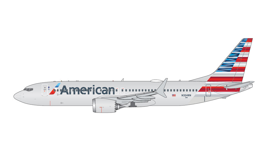 737 MAX 8 アメリカン航空 N324RN 1/400 [GJAAL1863]