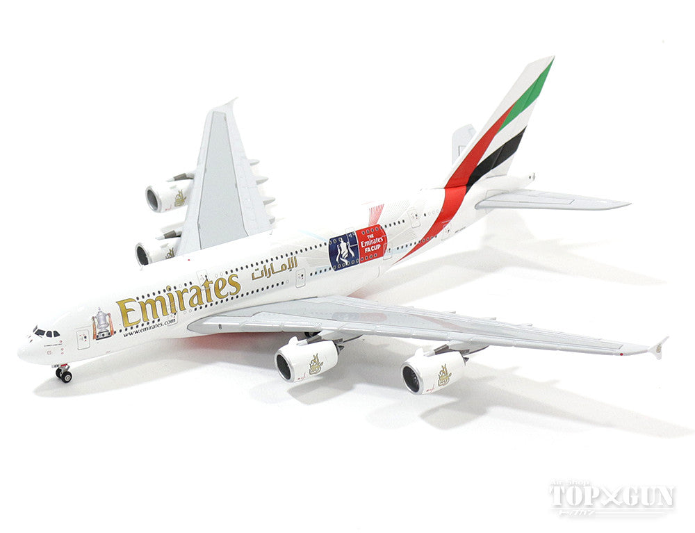 航空機レプリカ エミレーツ航空 GeminiJets A380 エミレーツ航空 特別塗装 「サッカーFA Cup」 A6-EER