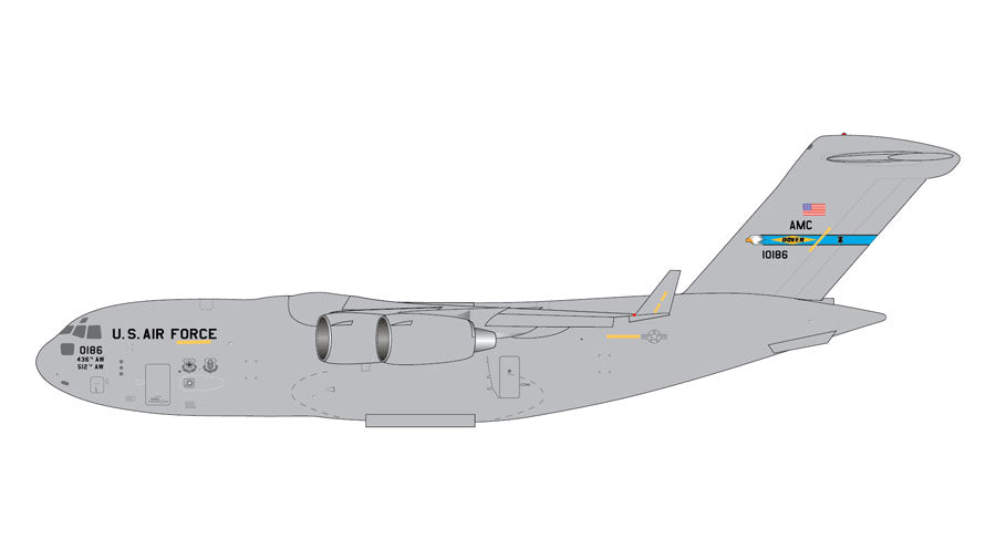 C-17A アメリカ空軍 第436空輸航空団 第3空輸飛行隊 ドーバー基地・デラウェア州 #01-0186 1/400 [GMUSA113]