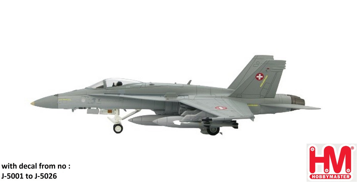 Hobby Master F/A-18C スイス空軍（機体番号デカール付属）J-5001