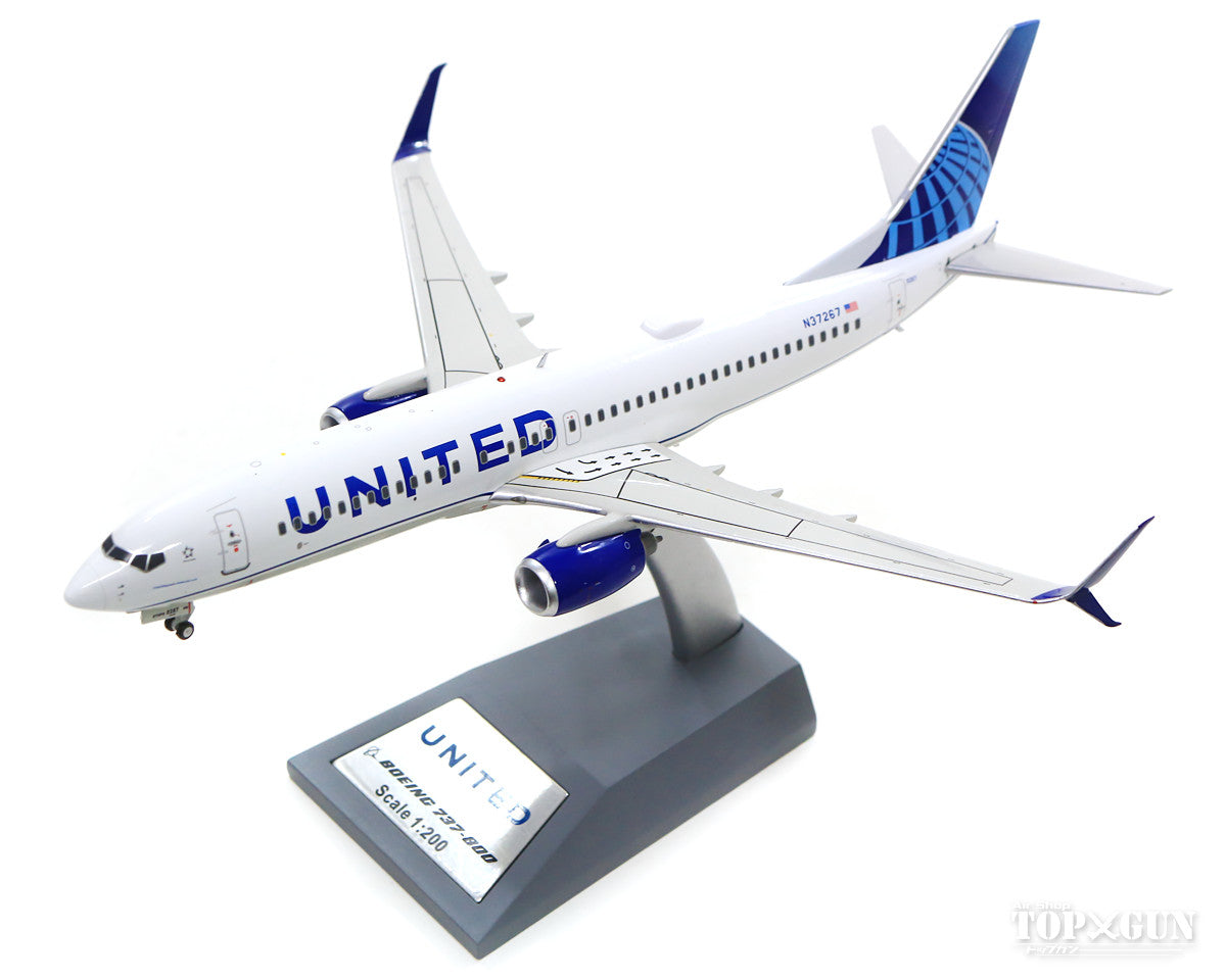 InFlight200 737-800 ユナイテッド航空 N37267 新塗装 with Stand 1/200 [IF738UA0619]