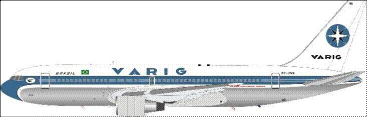 INFLIGHT200 VARIG ヴァリグブラジル航空 B707-345C PP-VJX INFLIGHT200 VARIG ヴァリグブラジル航空 B707-345C PP-VJX
