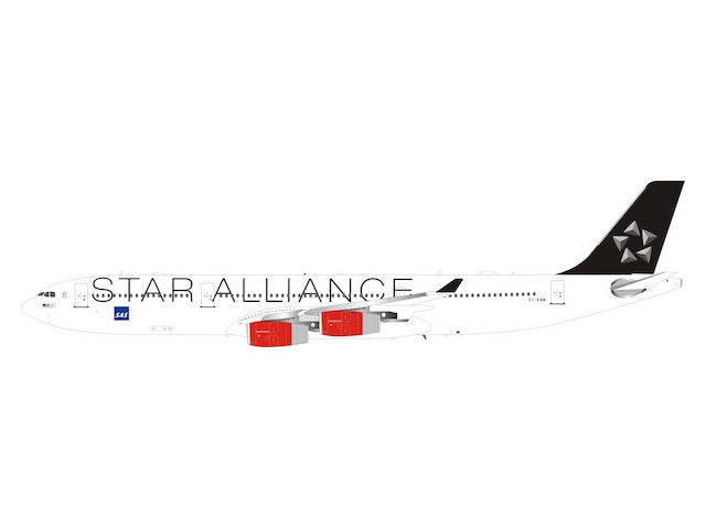A340-300 SASスカンジナビア航空 特別塗装「スターアライアンス」 OY-KBM 1/200 [JF-A340-007]