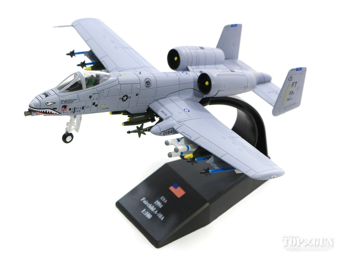 A-10C アメリカ空軍 第23航空団 第23作戦航空群 第74戦闘飛行隊 「フライングタイガーズ」 ポープ基地・ノースカロライナ州 94年  #80-0194 1/100 ※金属・プラ併用 [JL0003]