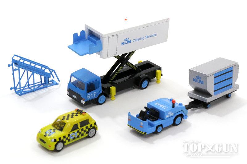 JC Wings 空港アクセサリー KLM 地上支援車輛（GSE） セット4 1/200
