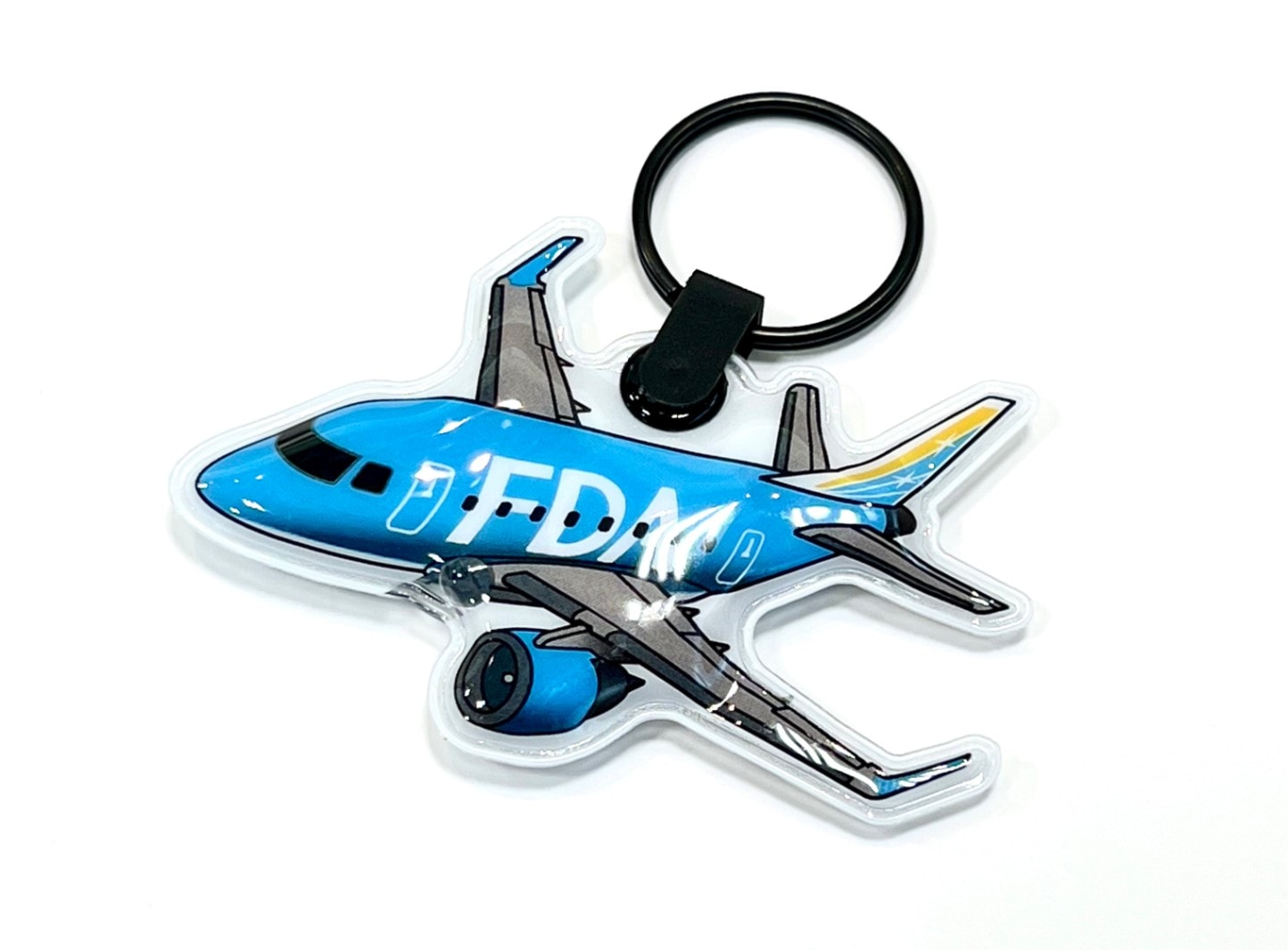 FDAオリジナル 新LEDライトキーホルダー ( ライトブルー ) フジドリームエアラインズ [2001202]