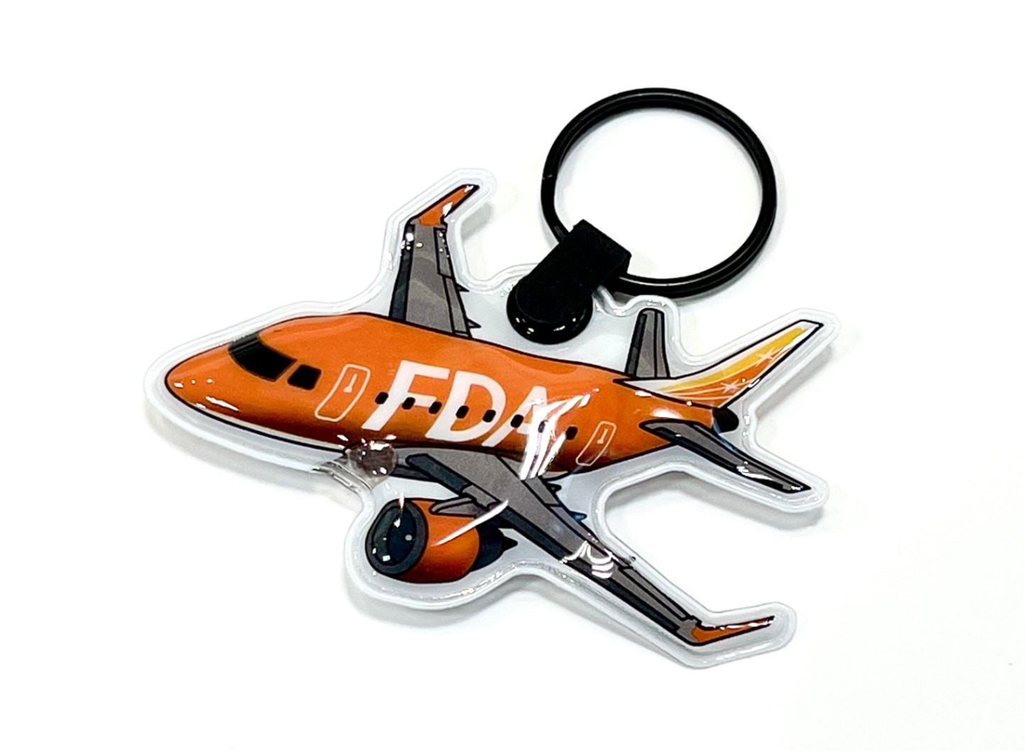 FDAオリジナル 新LEDライトキーホルダー ( オレンジ ) フジドリームエアラインズ [2001205]
