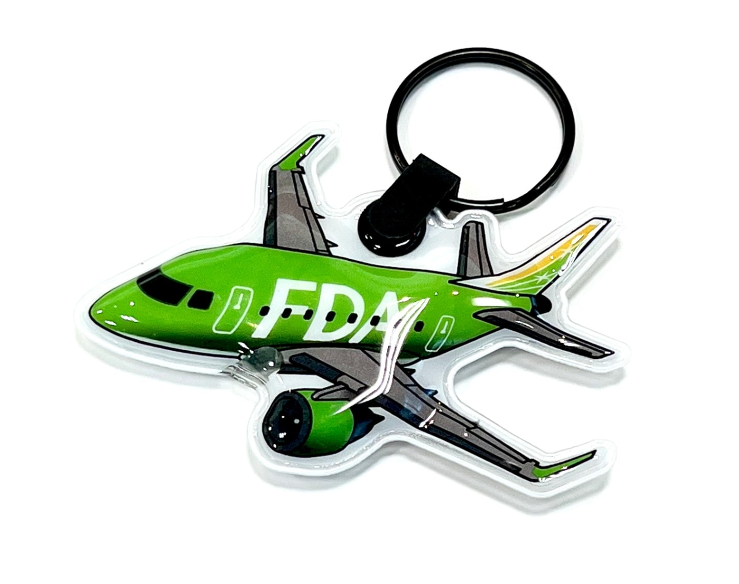 FDAオリジナル 新LEDライトキーホルダー ( ティーグリーン ) フジドリームエアラインズ [2001208]