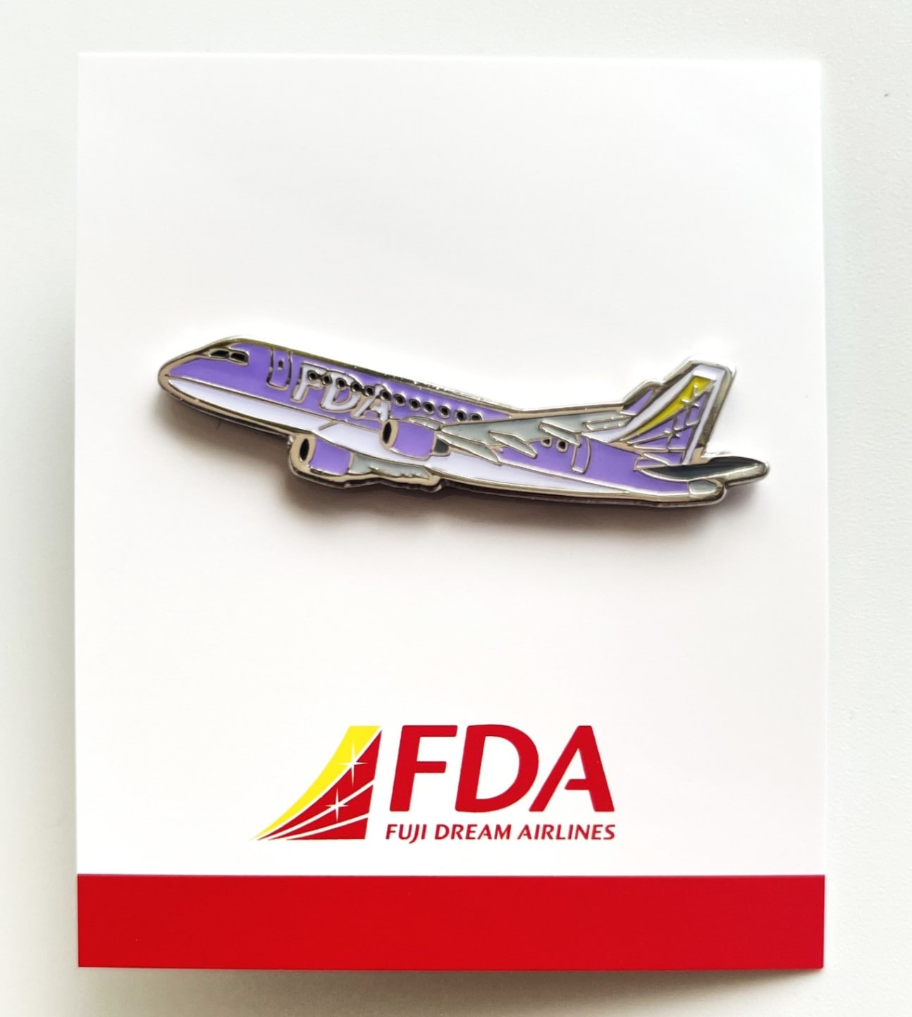 FDAオリジナル ピンバッジ ( バイオレット ) フジドリームエアラインズ [5400016]