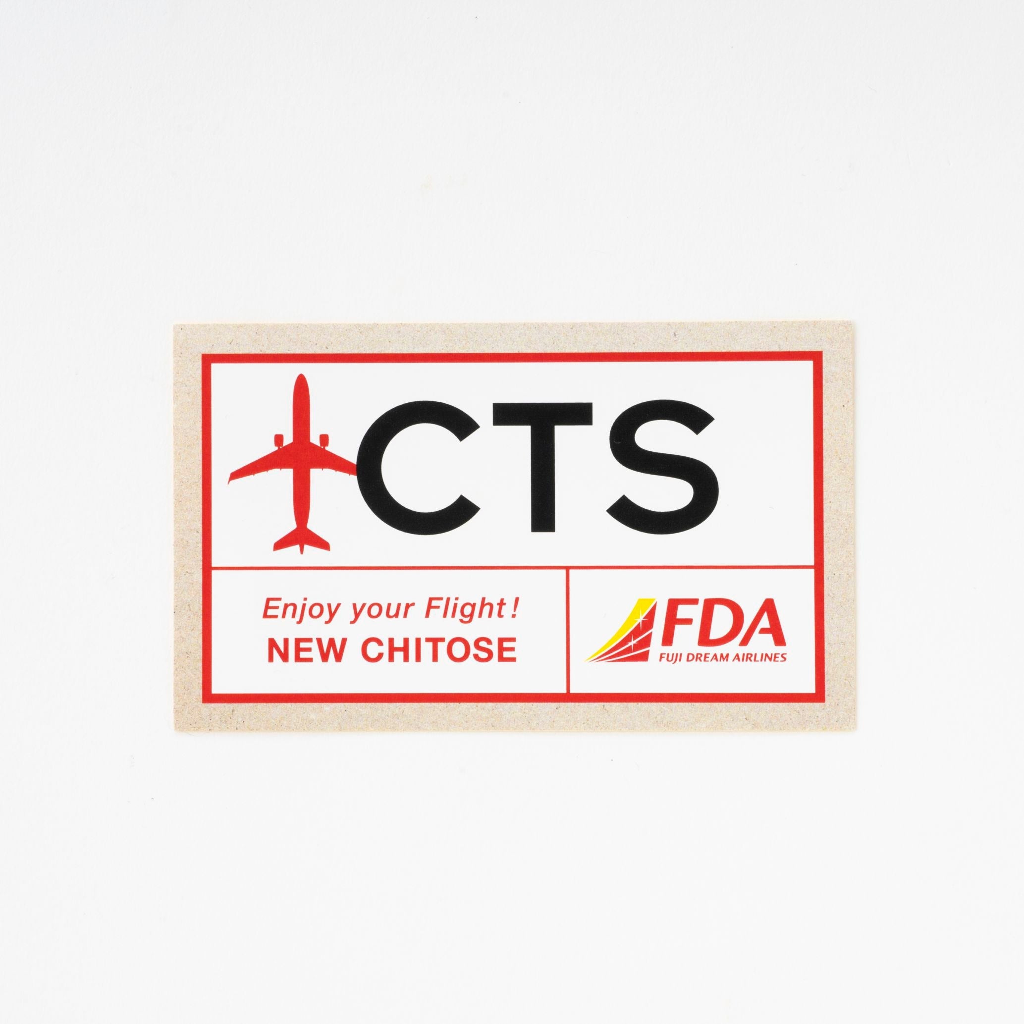 FDAオリジナル 3レターステッカー ( CTS新千歳空港 ) フジドリームエアラインズ [5100092B]