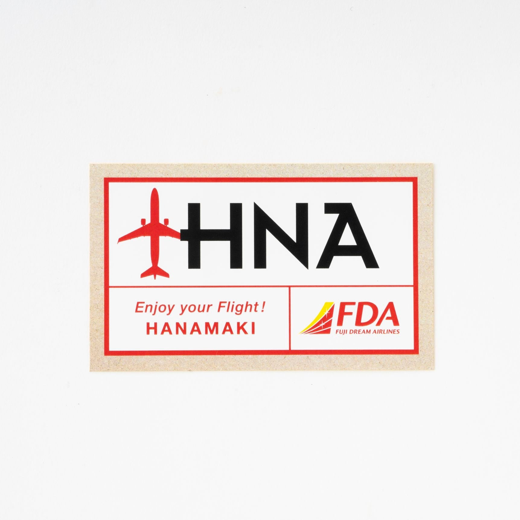FDAオリジナル 3レターステッカー ( HNA花巻空港 ) フジドリームエアラインズ [5100092D]