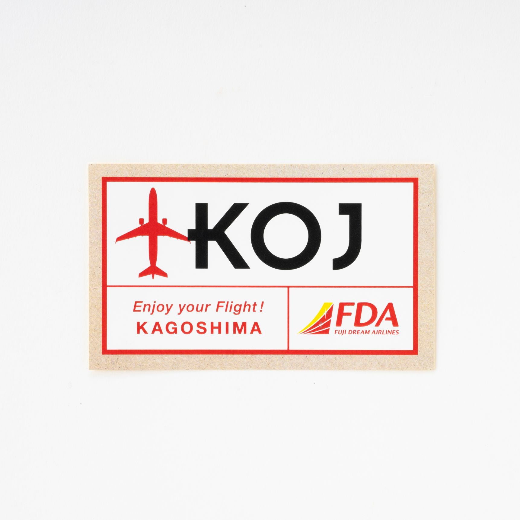FDAオリジナル 3レターステッカー ( KOJ鹿児島空港 ) フジドリームエアラインズ [5100092N]