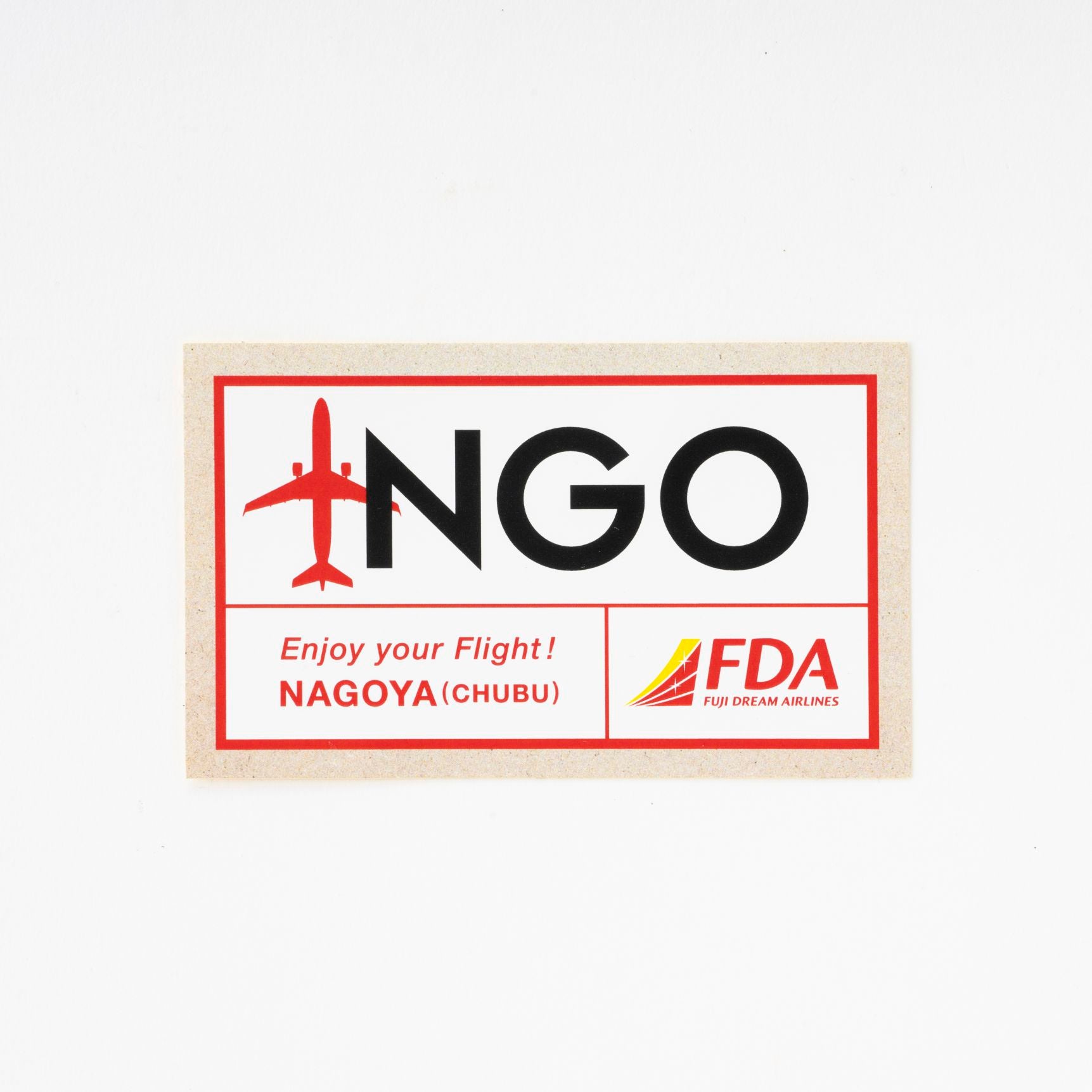 FDAオリジナル 3レターステッカー ( NGO中部国際空港 ) フジドリームエアラインズ [5100092P]