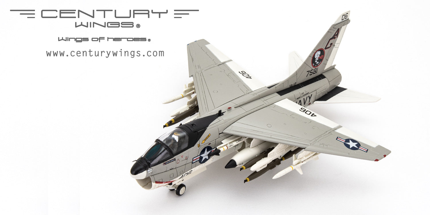 A-7E Corsair II, US Navy, 12th Attack Squadron "Flying Ubangis", USS Dwight D. Eisenhower, 1979, AG406/#157581, 1/72[001646] 