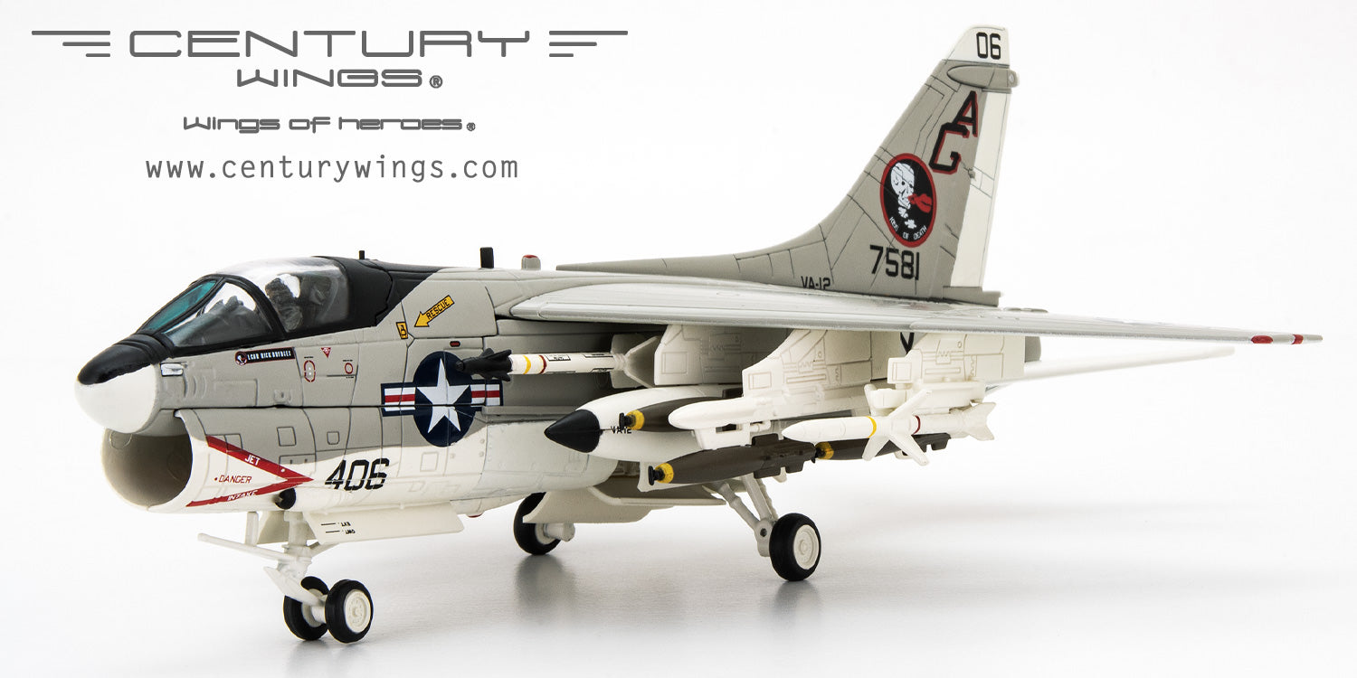 A-7E Corsair II, US Navy, 12th Attack Squadron "Flying Ubangis", USS Dwight D. Eisenhower, 1979, AG406/#157581, 1/72[001646] 