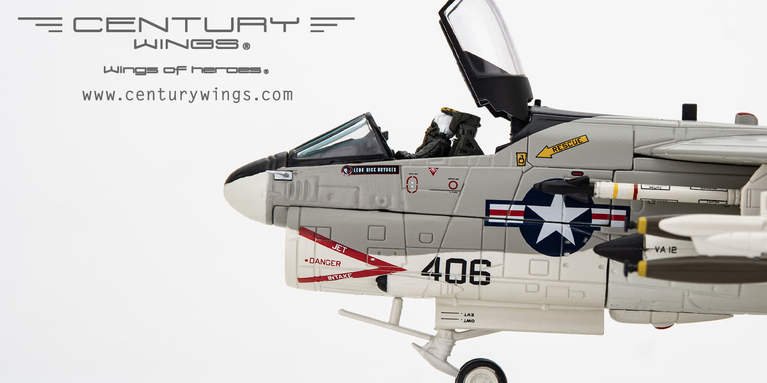 A-7E Corsair II, US Navy, 12th Attack Squadron "Flying Ubangis", USS Dwight D. Eisenhower, 1979, AG406/#157581, 1/72[001646] 