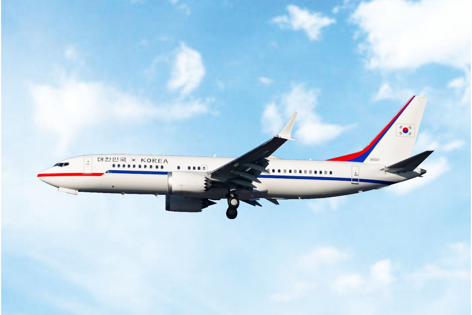 B737 MAX8 大韓民国政府専用機 1/400 [04684]