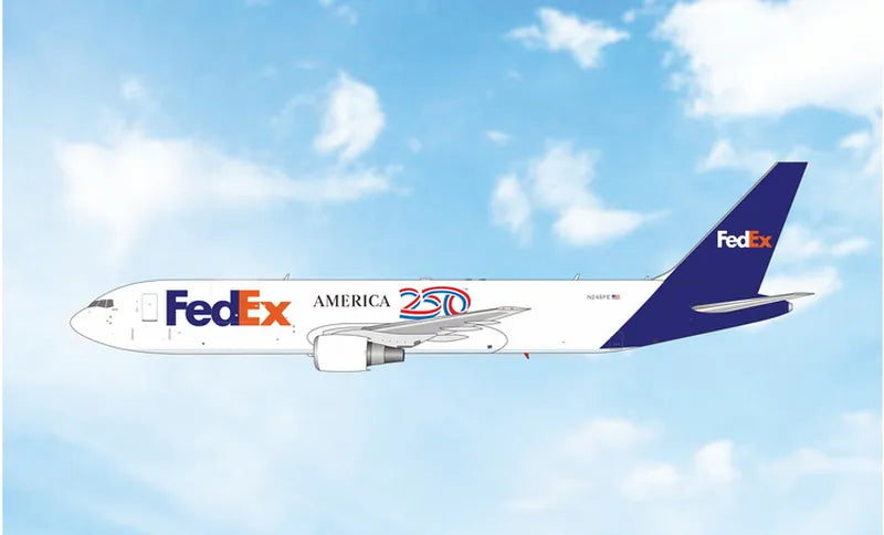 【予約商品】B767-300F フェデックス 「AMERICA 250」 N245FE 1/400 (PH20260630)［04716］