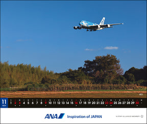 【予約商品】2025年版 卓上ＡＮＡ Ａ３８０ ＦＬＹＩＮＧ ＨＯＮＵカレンダー (ANA20240803) [4961506311105]