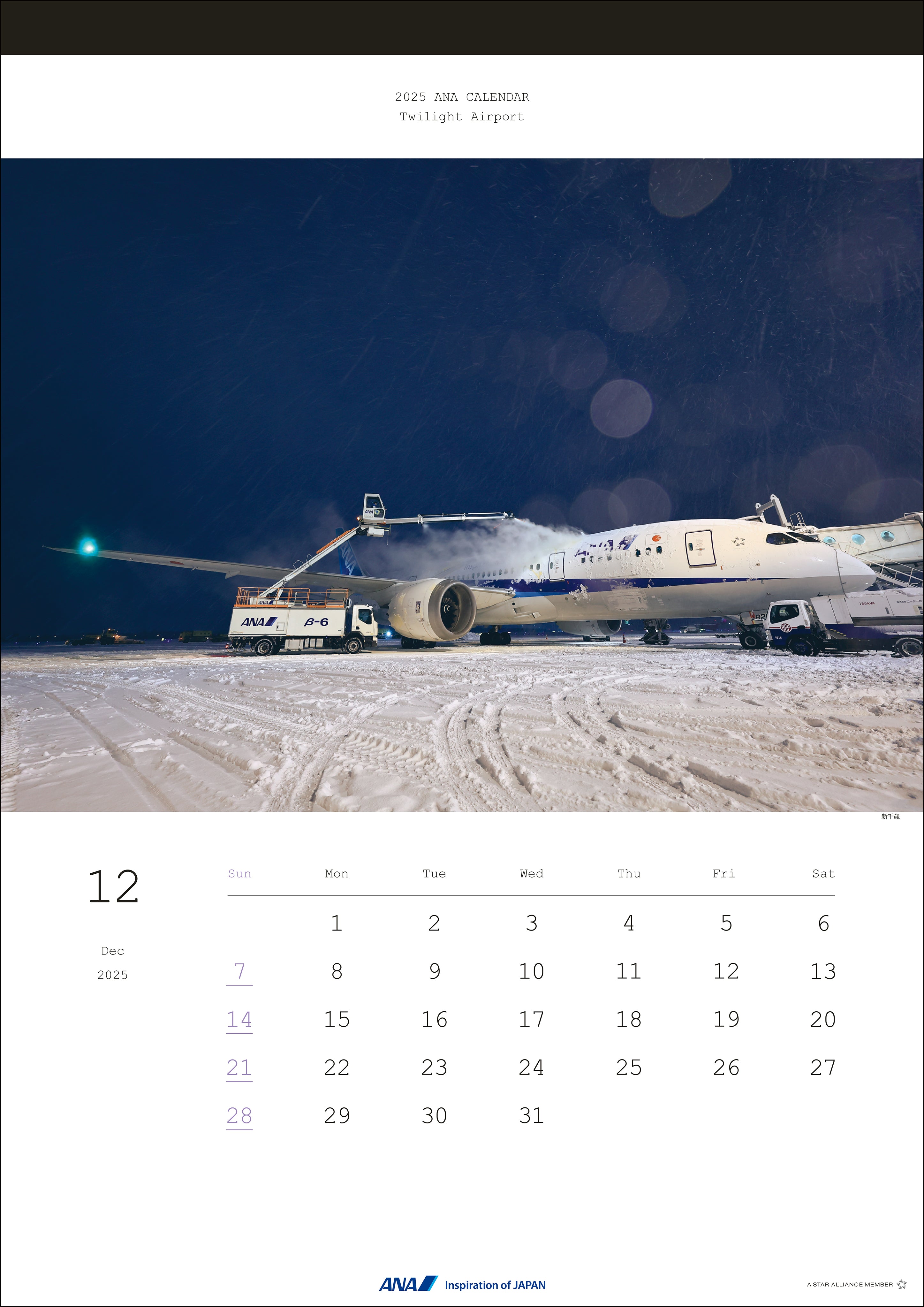 2025 ANA Twilight Airport Calendar [4961506311044] 