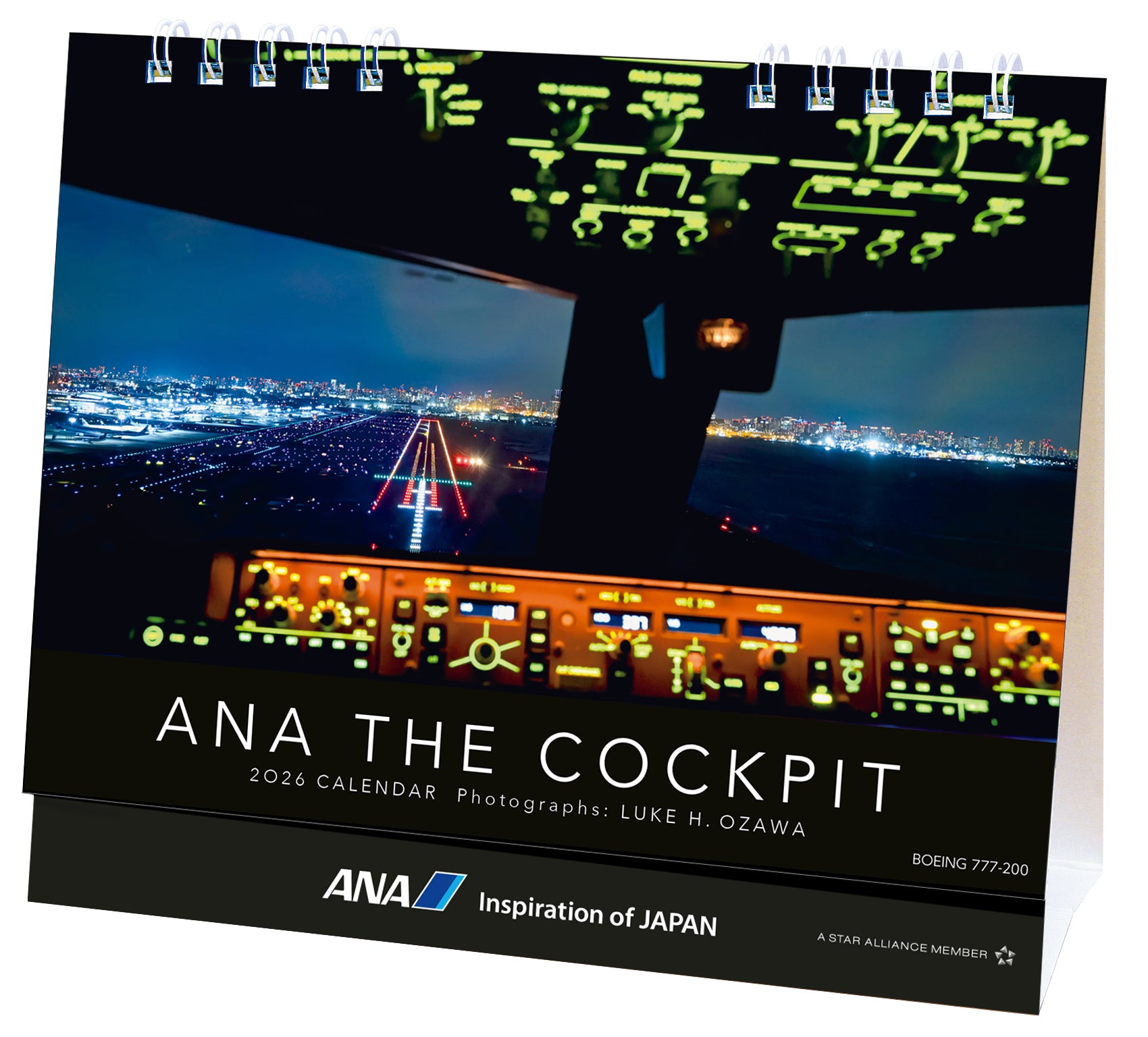 【予約商品】2026年版 卓上 ANA THE COCKPIT カレンダー (AC20250826) [4961506311273]