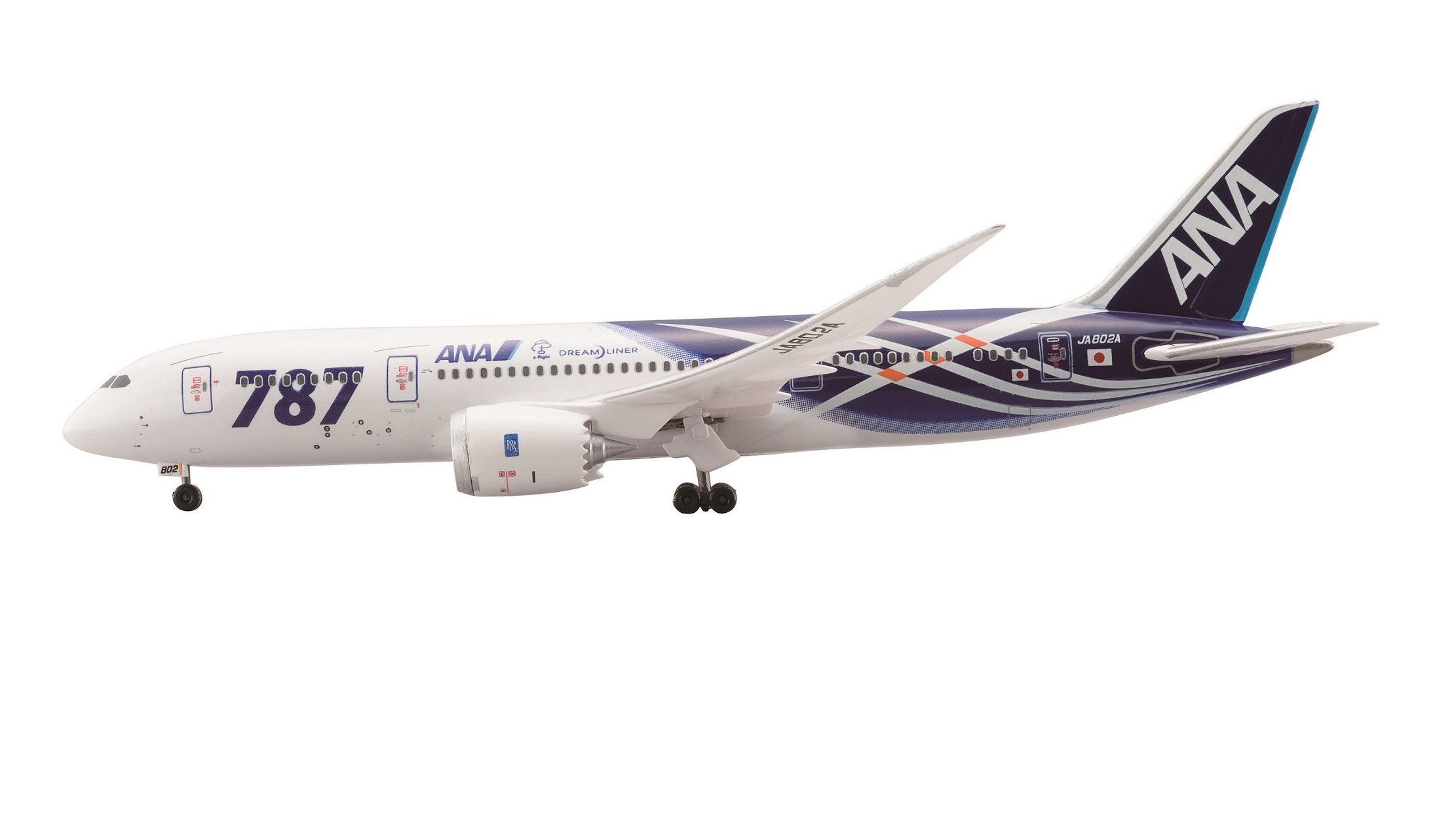 全日空商事1/200 ANA B787-8 JA802A 特別塗装機 全日空商事 B787-8 ANA 全日空 特別塗装 完成品 ※WiFiレドーム・ギア付