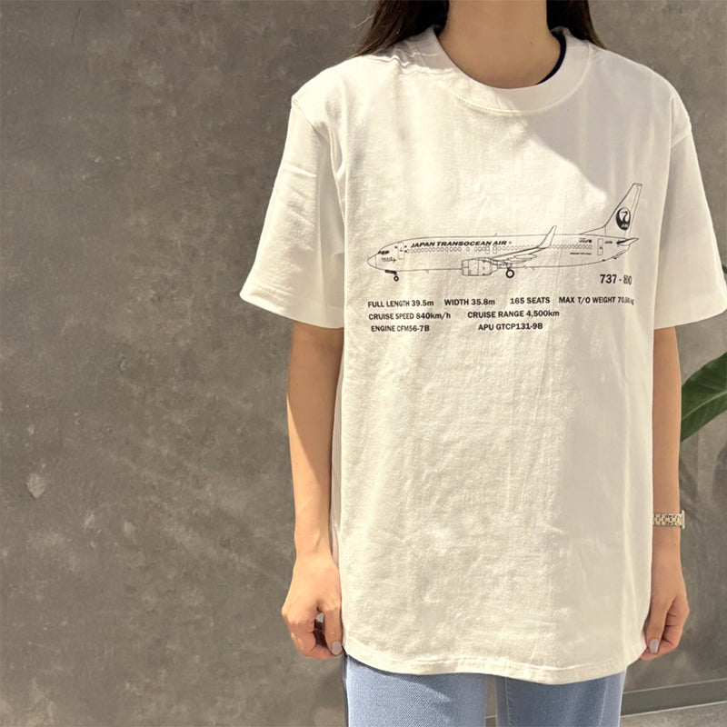 JTAオリジナル Tシャツ ON GROUND ホワイト/白 日本トランスオーシャン航空