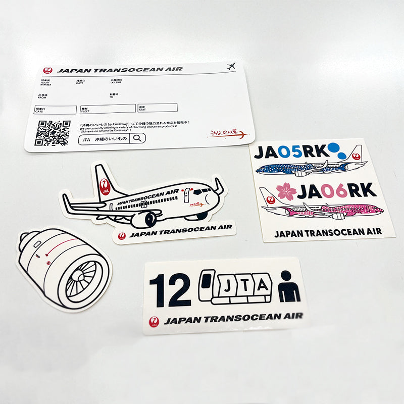 JTAオリジナル JTAステッカーセット 日本トランスオーシャン航空 [4580829933292]