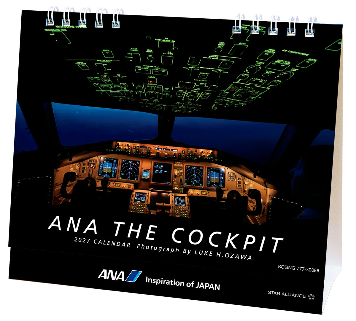 【予約商品】2027年版 ルーク・オザワ撮影 卓上 ANA THE COCKPITカレンダー (ANC20260817)［4961506311624］
