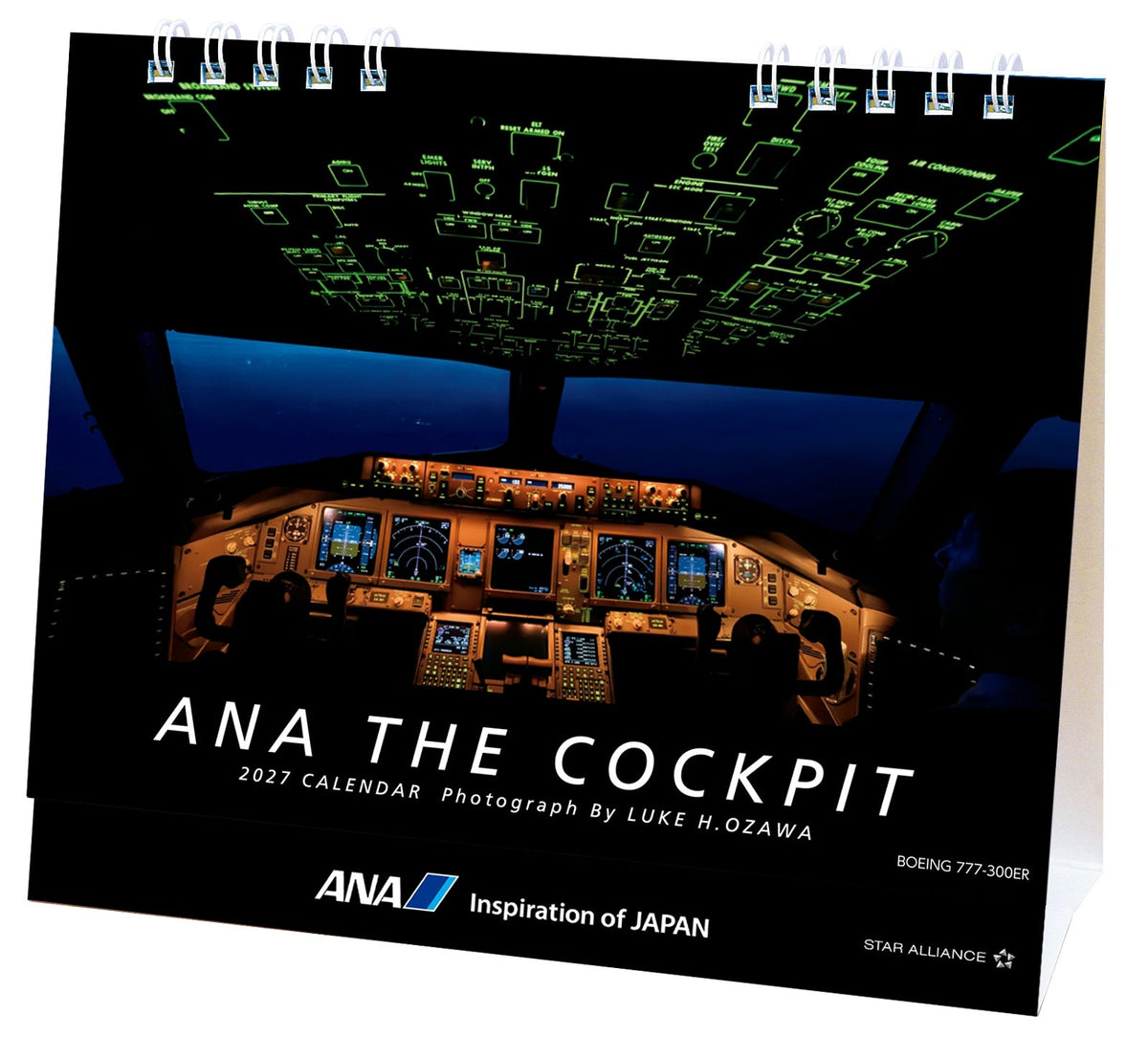 全日空 2027年版 ルーク・オザワ撮影 卓上 ANA THE COCKPITカレンダー [4961506311624]