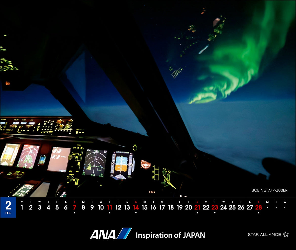 全日空 2027年版 ルーク・オザワ撮影 卓上 ANA THE COCKPITカレンダー [4961506311624]