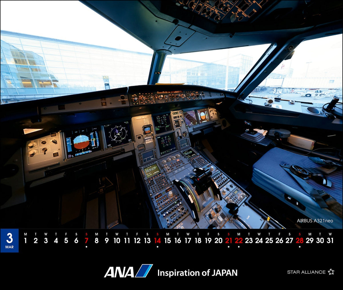 全日空 2027年版 ルーク・オザワ撮影 卓上 ANA THE COCKPITカレンダー [4961506311624]