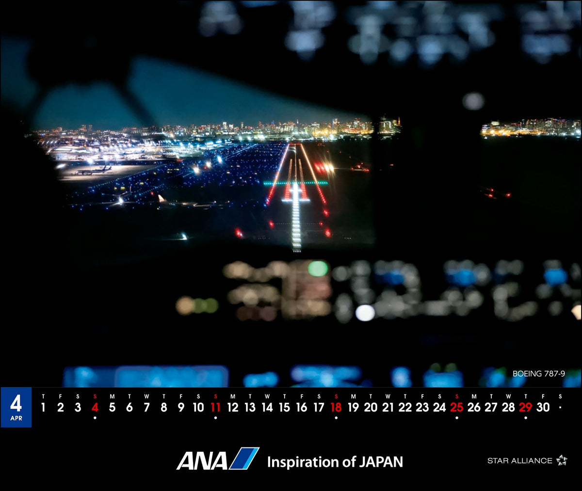 【予約商品】2027年版 ルーク・オザワ撮影 卓上 ANA THE COCKPITカレンダー (ANC20260817)［4961506311624］