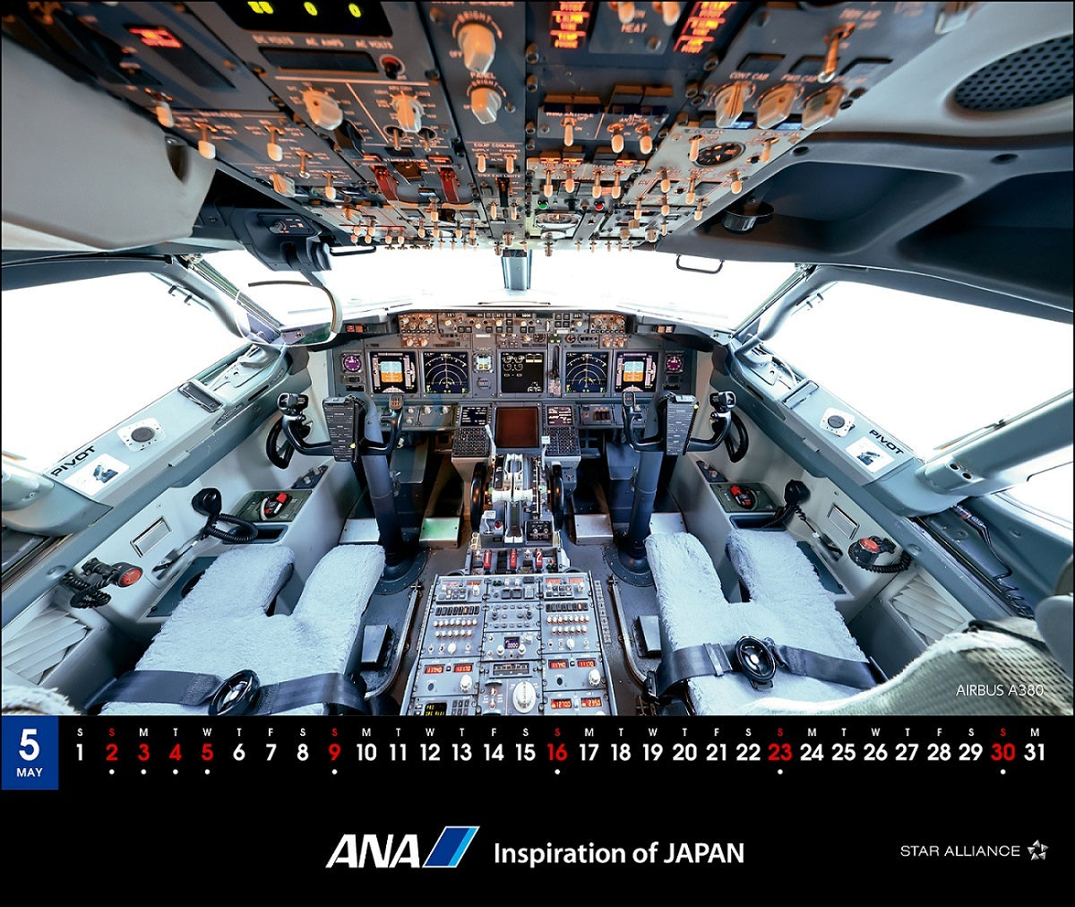 全日空 2027年版 ルーク・オザワ撮影 卓上 ANA THE COCKPITカレンダー [4961506311624]