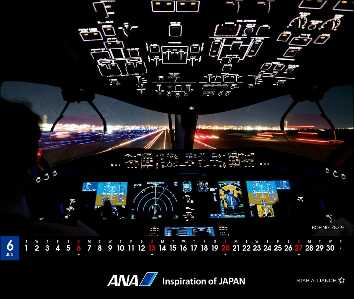 全日空 2027年版 ルーク・オザワ撮影 卓上 ANA THE COCKPITカレンダー [4961506311624]