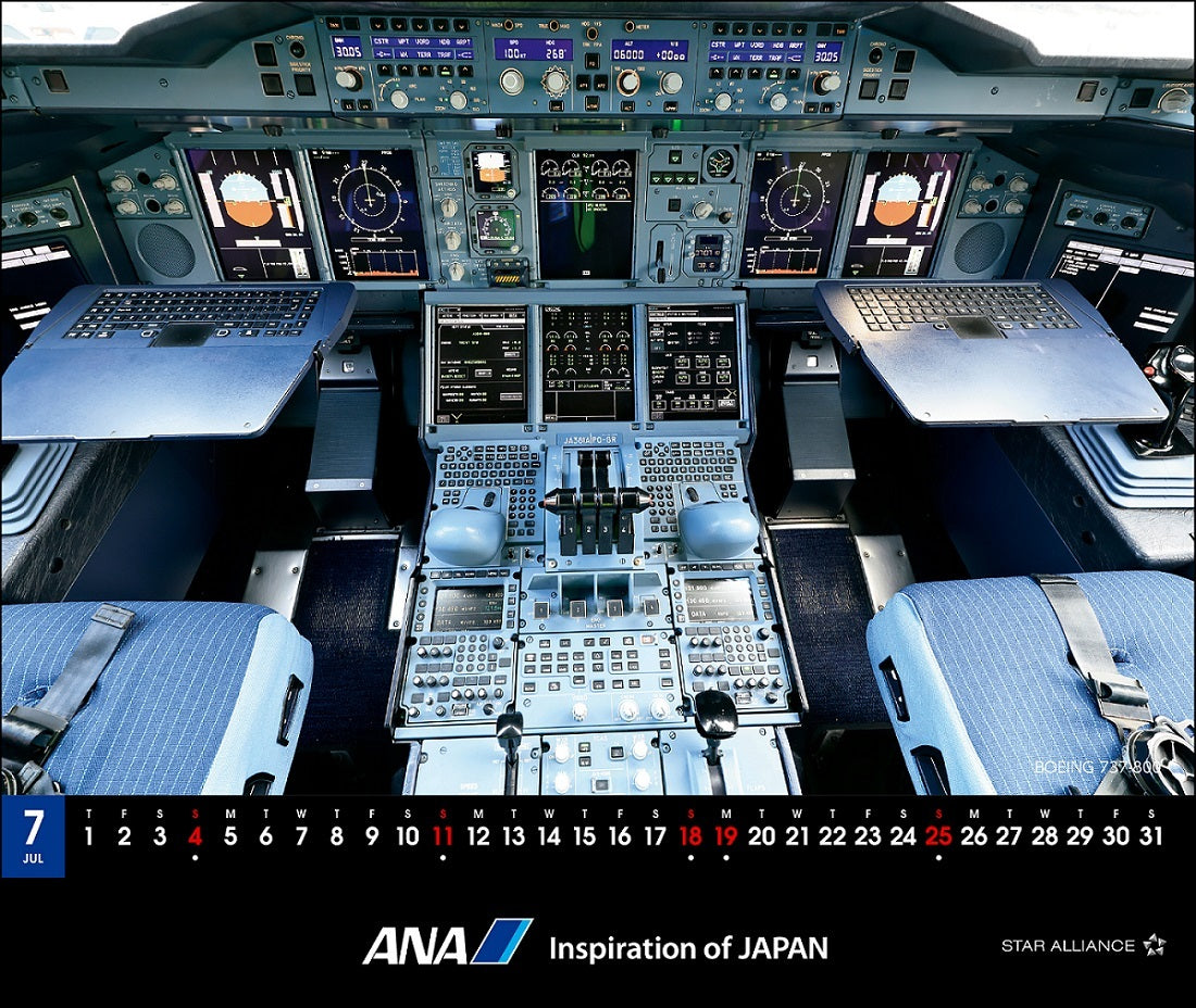 全日空 2027年版 ルーク・オザワ撮影 卓上 ANA THE COCKPITカレンダー [4961506311624]