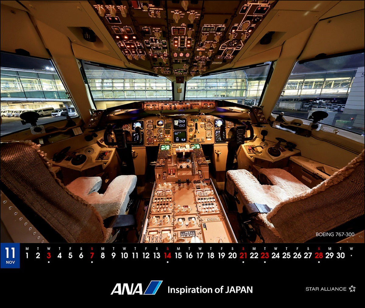 【予約商品】2027年版 ルーク・オザワ撮影 卓上 ANA THE COCKPITカレンダー (ANC20260817)［4961506311624］
