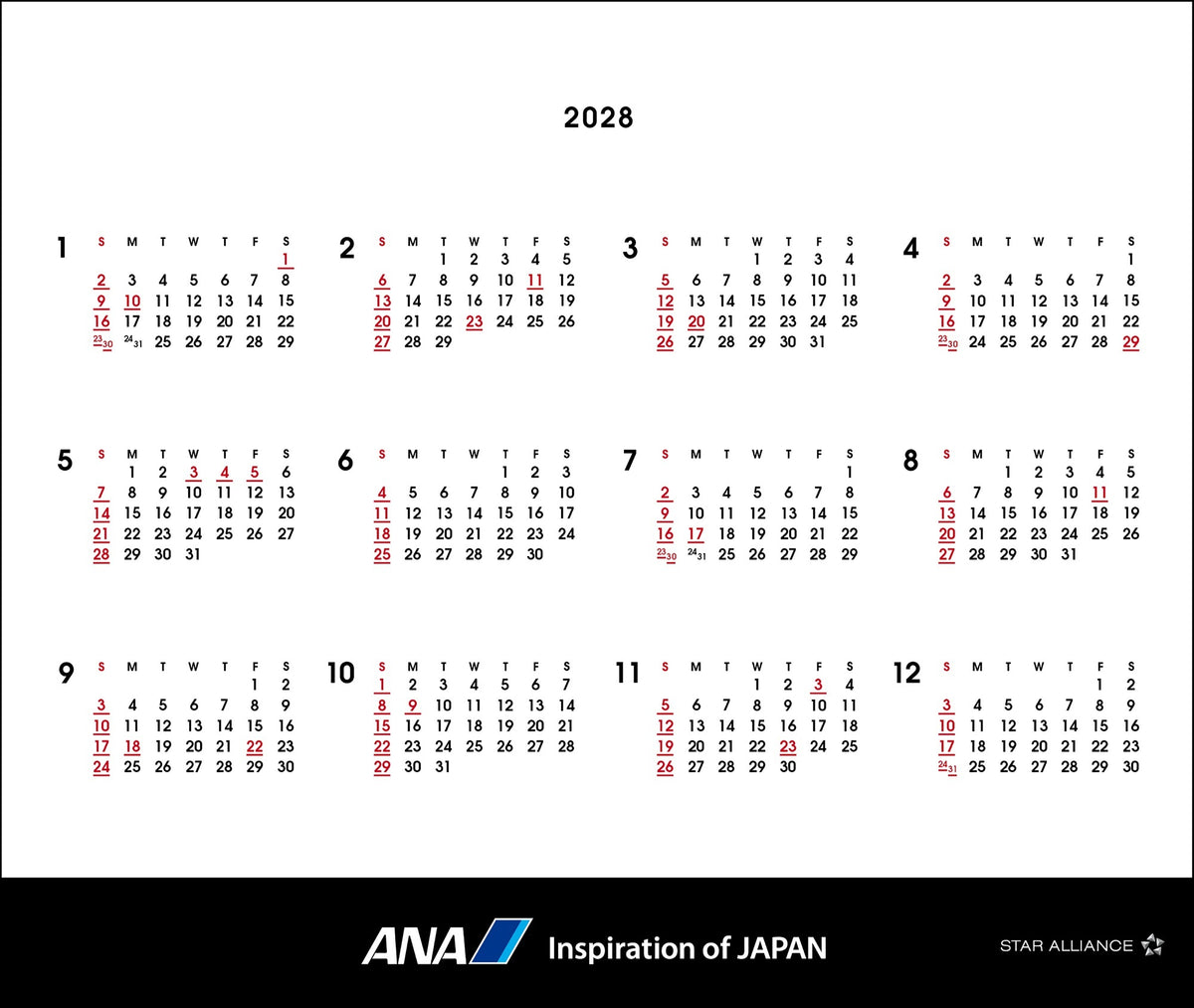 【予約商品】2027年版 ルーク・オザワ撮影 卓上 ANA THE COCKPITカレンダー (ANC20260817)［4961506311624］