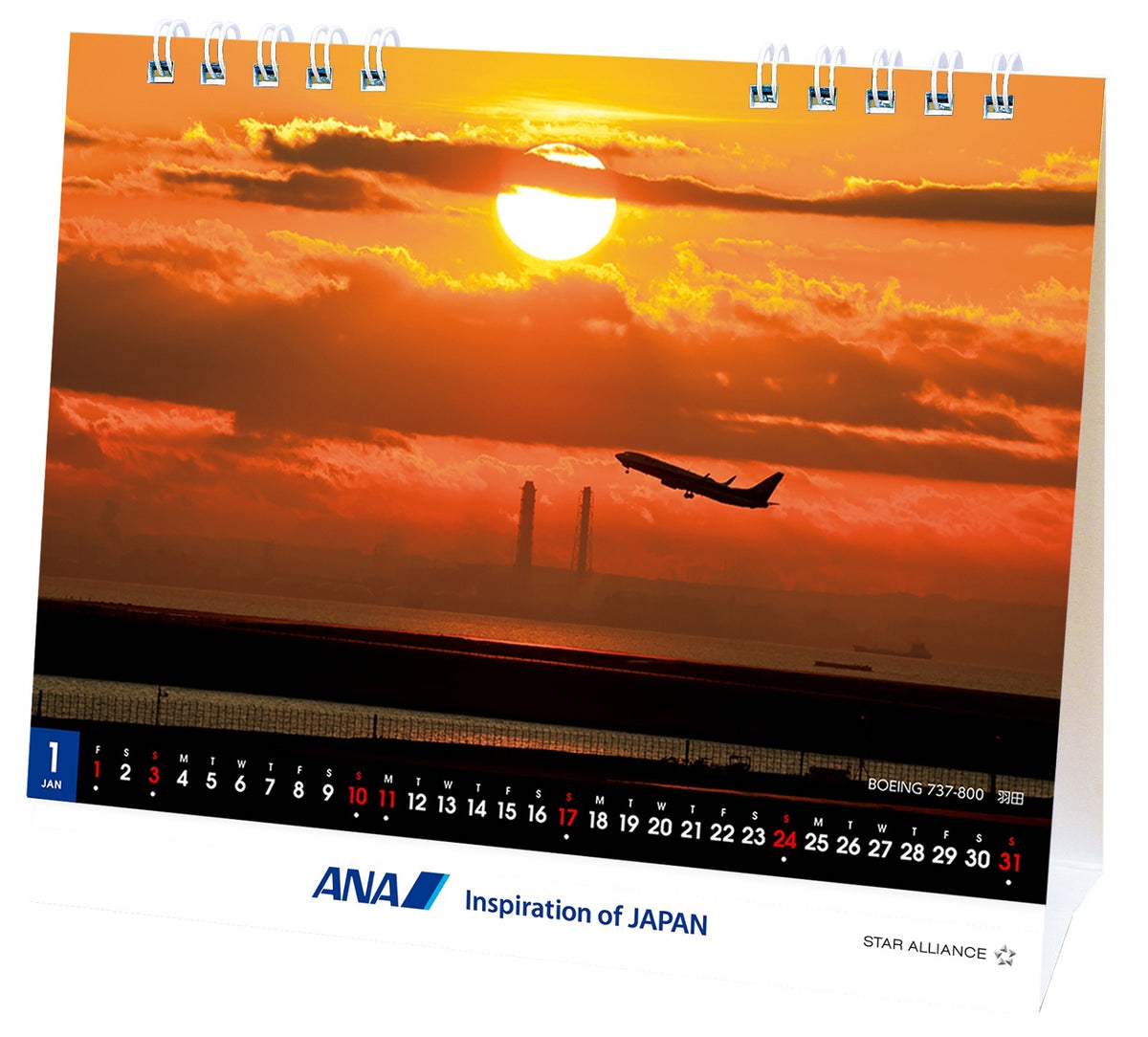 【予約商品】2027年版 ルーク・オザワ撮影 卓上 ANAメモカレンダー (ANC20260817)［4961506311631］