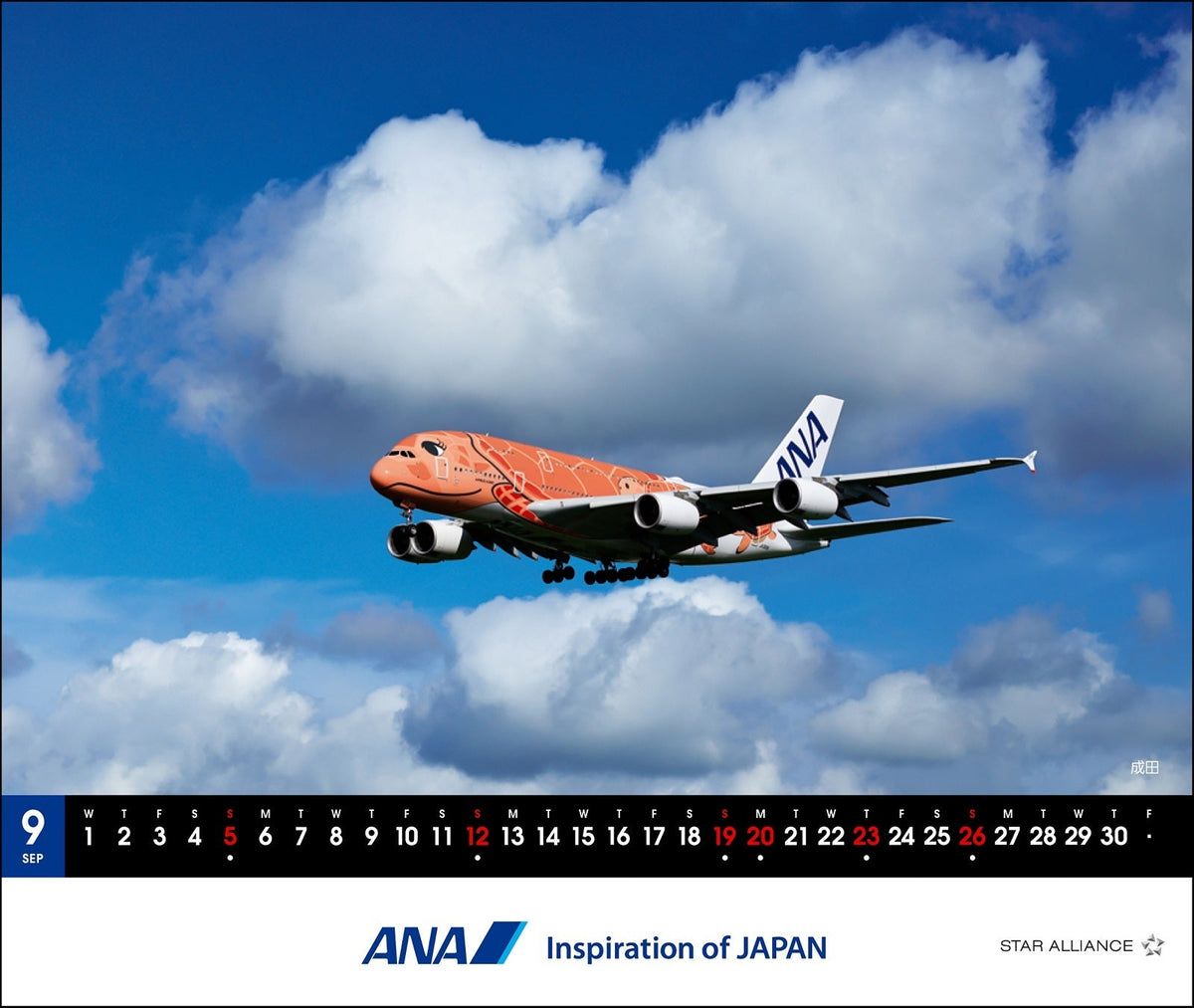 全日空 2027年版 ルーク・オザワ撮影 卓上 ANA A380 FLYING HONUカレンダー [4961506311662]